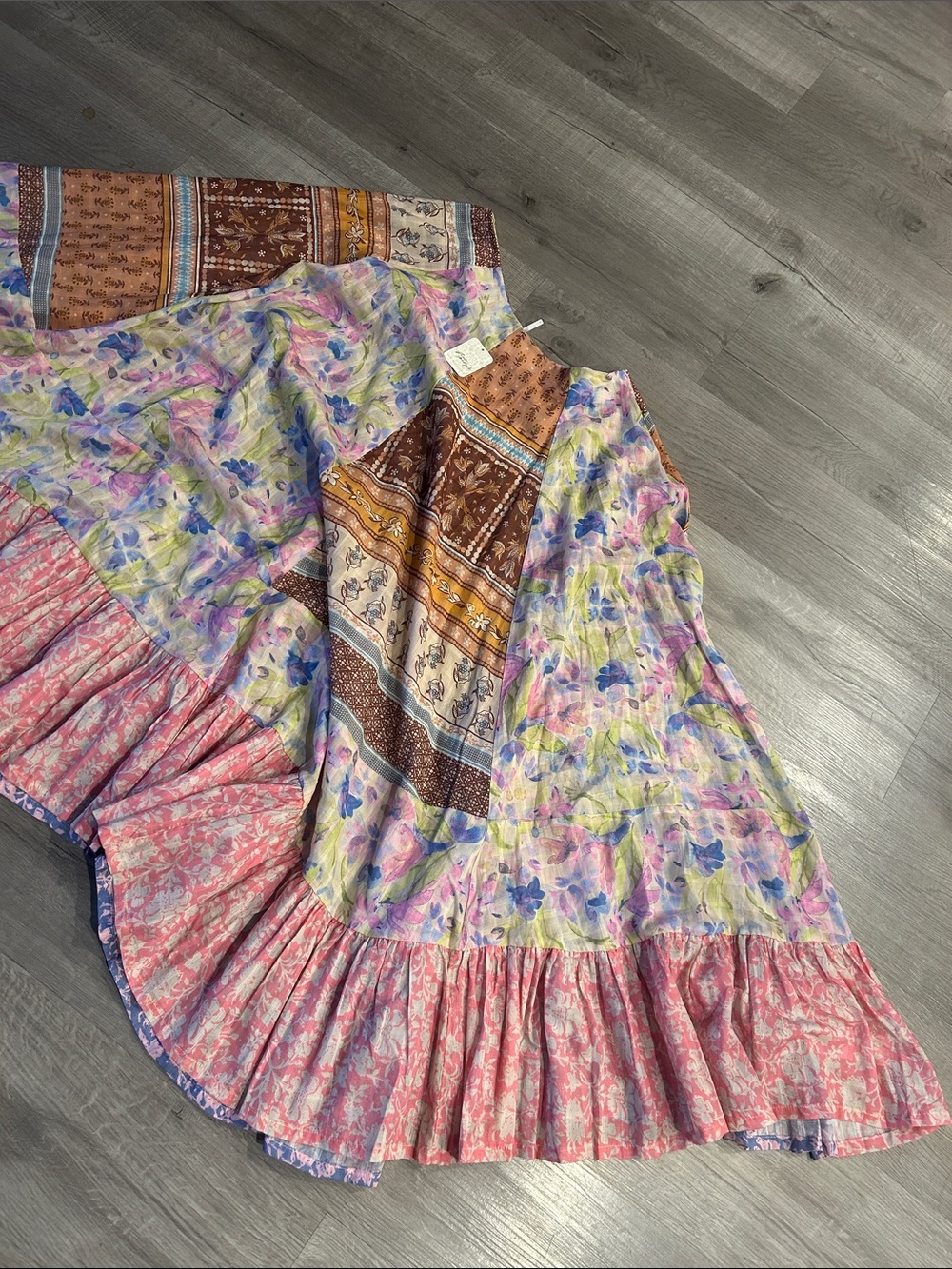 FREE PEOPLE | Santa Eulalia Printed Maxi Skirt | - Picture 8 of 15
